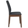 Chaises à manger coussins 2 pcs marron bois massif caoutchouc 
