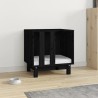 Niche pour chien Noir 50x40x52 cm Bois de pin massif 
