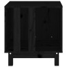 Niche pour chien Noir 50x40x52 cm Bois de pin massif 