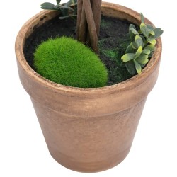Plantes de buis artificiel 2 pcs avec pots Boule Vert 56 cm 
