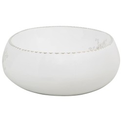 Vasque à poser blanc ovale 59x40x15 cm céramique 