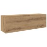 Armoire murale de bain chêne artisanal bois d'ingénierie 