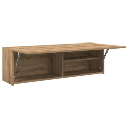 Armoire murale de bain chêne artisanal bois d'ingénierie 