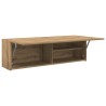 Armoire murale de bain chêne artisanal bois d'ingénierie 