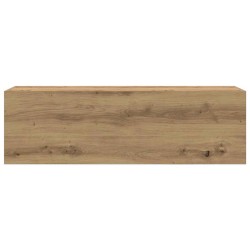 Armoire murale de bain chêne artisanal bois d'ingénierie 