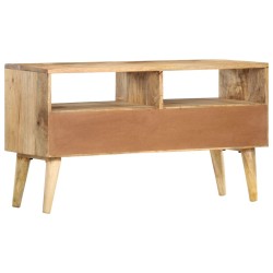 Meuble TV 90x30x50 cm Bois de manguier solide 