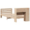 Cadre de lit sans matelas 75x190 cm bois de pin massif 