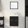 Ensemble de meubles salle de bain 2 pcs chêne noir 