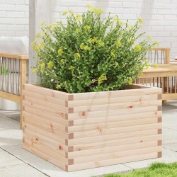 Jardinière 70x70x46 cm bois de pin massif 