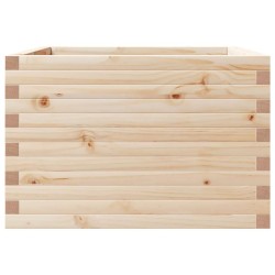 Jardinière 70x70x46 cm bois de pin massif 