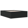Cadre de lit sans matelas noir 140x190 cm 