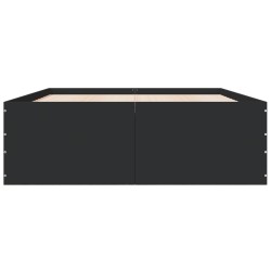 Cadre de lit sans matelas noir 140x190 cm 