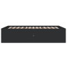 Cadre de lit sans matelas noir 140x190 cm 
