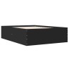 Cadre de lit sans matelas noir 140x190 cm 