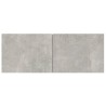 Ensemble de meubles TV 4 pcs Gris béton Bois d'ingénierie 
