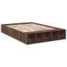 Cadre de lit sans matelas chêne marron 135x190 cm 