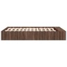 Cadre de lit sans matelas chêne marron 135x190 cm 