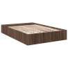 Cadre de lit sans matelas chêne marron 135x190 cm 