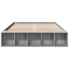 Cadre de lit sans matelas sonoma gris 135x190 cm 
