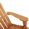 Chaise à bascule Adirondack avec coussins bois massif d'acacia 