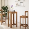 Table de bar chêne artisanal 51x50x103,5 cm bois d'ingénierie 