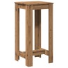 Table de bar chêne artisanal 51x50x103,5 cm bois d'ingénierie 