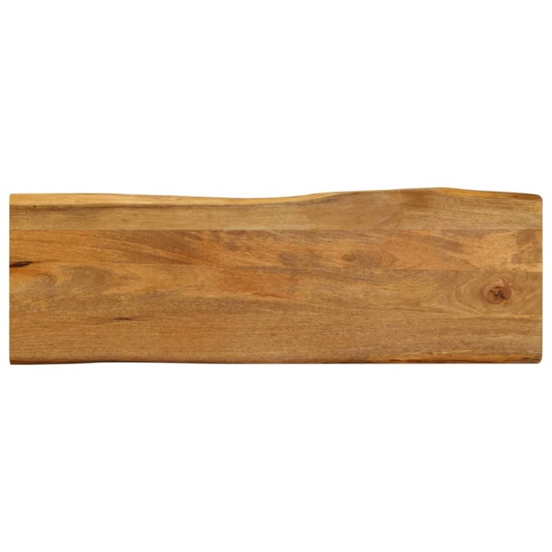 Dessus de table 120x40x2,5 cm bord vivant bois massif manguier 