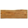 Dessus de table 120x40x2,5 cm bord vivant bois massif manguier 