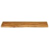 Dessus de table 120x40x2,5 cm bord vivant bois massif manguier 
