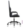 Chaise de jeu de massage bleu et noir similicuir 