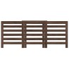 Cache-radiateur chêne marron 205x21,5x83,5 cm bois d'ingénierie 