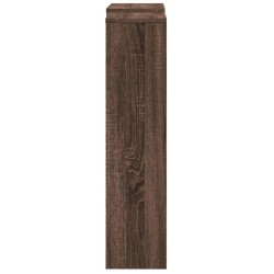 Cache-radiateur chêne marron 205x21,5x83,5 cm bois d'ingénierie 