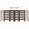 Cache-radiateur chêne marron 205x21,5x83,5 cm bois d'ingénierie 