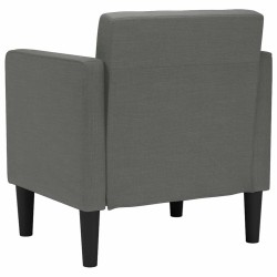 Canapé-chaise accoudoirs gris foncé 53 cm tissu 