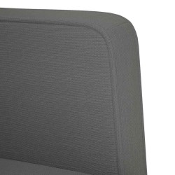 Canapé-chaise accoudoirs gris foncé 53 cm tissu 