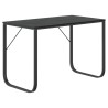 Bureau d'ordinateur Noir 110x60x73 cm Aggloméré 