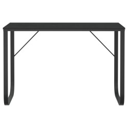 Bureau d'ordinateur Noir 110x60x73 cm Aggloméré 
