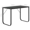 Bureau d'ordinateur Noir 110x60x73 cm Aggloméré 