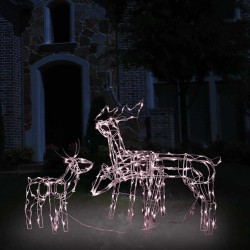 Cordon lumineux de Noël 3 pcs Rennes 229 LED 