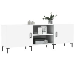 Meuble TV blanc 150x30x50 cm bois d'ingénierie 