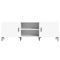 Meuble TV blanc 150x30x50 cm bois d'ingénierie 