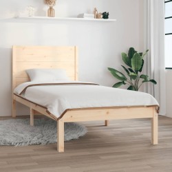 Cadre de lit sans matelas 90x200 cm bois de pin massif 