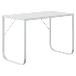 Bureau d'ordinateur Blanc 110x60x73 cm Aggloméré 