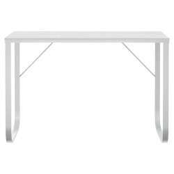 Bureau d'ordinateur Blanc 110x60x73 cm Aggloméré 