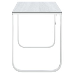 Bureau d'ordinateur Blanc 110x60x73 cm Aggloméré 