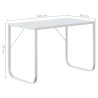 Bureau d'ordinateur Blanc 110x60x73 cm Aggloméré 
