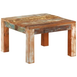 Table basse 55x55x35 cm Bois de récupération massif 