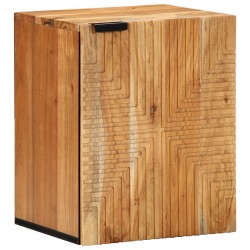 Meuble de Salle de Bain Suspendu38x33,5x48 cm en Bois Massif d'Acacia 