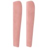 Tête de lit avec oreilles Rose 183x23x118/128 cm Velours 