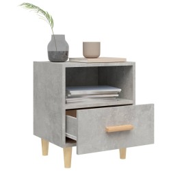 Tables de chevet 2 pcs Gris béton 40x35x47 cm 